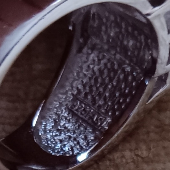 Chunky Silver Faceted Rhinestone Ring - Picture 9 of 11